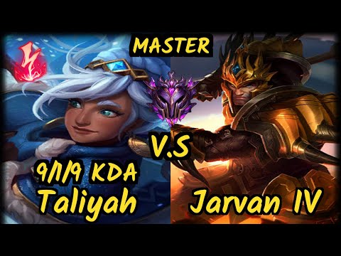 SKT T1 Haru (TALIYAH) vs JARVAN IV - 9/1/9 KDA JUNGLE GAMEPLAY - KR Ranked MASTER