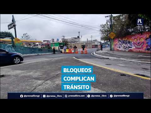 Bloqueos en Periférico y Chimaltenango complican tránsito este domingo