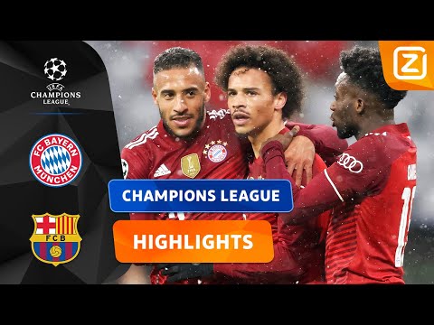 EEN LEKKERE GOAL VAN AFSTAND! 💥⚽️ | Bayern vs Barcelona | Champions League 2021/22 | Samenvatting