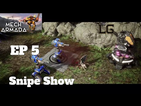 Let's Play Mech Armada Challenge Mode Ep 5 - Sniping A Victory From The Swarm