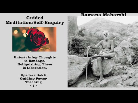 Ramana Maharshi | Guided Meditation (7) | Relinquish Thoughts And Gain Peace Of Mind (With Music)