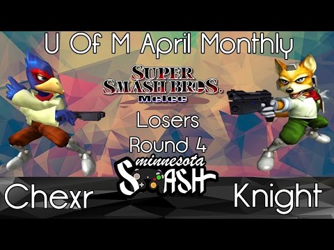 U of M April Monthly - Chexr vs Knight (SSBM LR4)