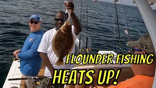 Ocean Wreck Flounder Jigging Heats Up! (and a Suprise Cobia on light tackle!)