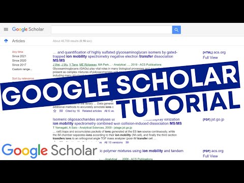 Google Scholar Tutorial: How to Use Google Scholar for Academic Research