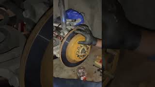 Rotor Stuck on Parking Brake: How to Adjust Rear Shoes. Infiniti Nissan