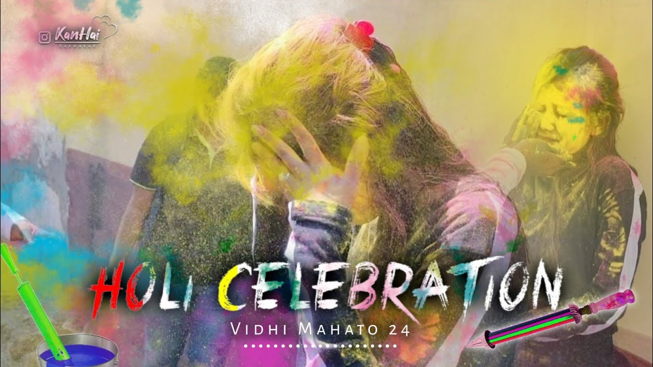 Holi celebration 🥳| new vlog | vidhi mahto | PANKHURI