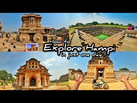 Exploring Hampi in just one day | The monuments in Hampi | Places to visit in Hampi |