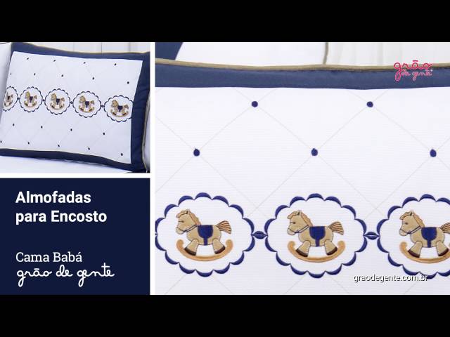 Quarto Econômico para Bebê Elegance Cavalinho de Balanço Marinho | Ref: 60744