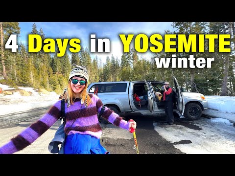 4 Days at a Mountain House in Yosemite National Park | Winter in Yosemite