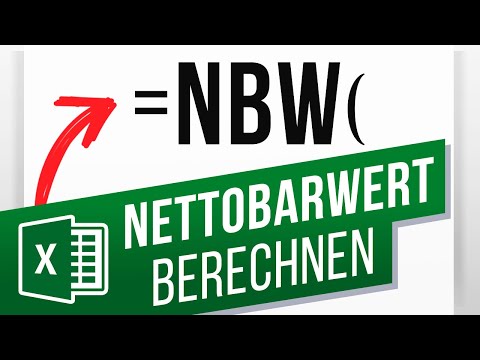 Nettobarwert (Kapitalwert) in Excel berechnen