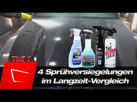Spray sealants compared – probably the strongest group! SSW BSD HSW and HBD tested, part 1