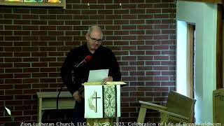 July 29th, 2023; Celebration of Life of Brent Fjeldheim