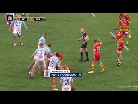 TOP 14 - J8: L'arbitre M. Trainini fait un rappel de la règle du plaquage
