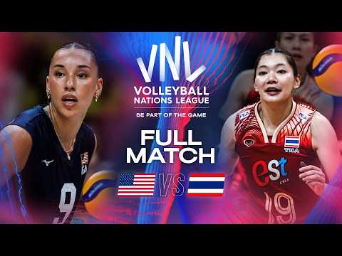 🇺🇸 USA vs. 🇹🇭 Thailand - 2024 VNL | Full Match (Women)