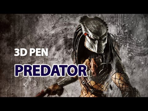 3D PEN ART | PREDATOR | КАК НАРИСОВАТЬ ХИЩНИКА 3D РУЧКОЙ