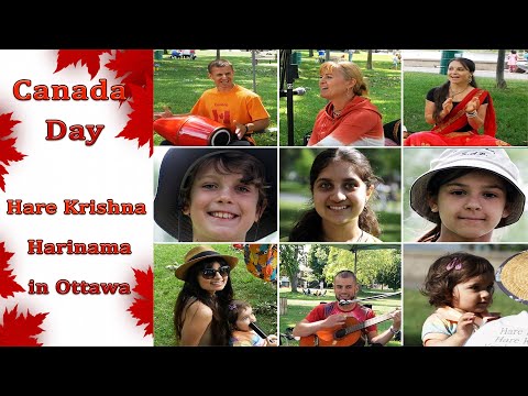 Hare Krishna Harinama in Ottawa. Canada day-2021