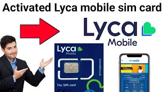 How to activate lycamobile sim card uk 2023 tutorial