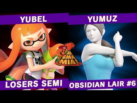 Yubel(Inkling) vs Yumuz(Wii Fit Trainer) - LOSERS SEMI - OBSIDIAN LAIR #6
