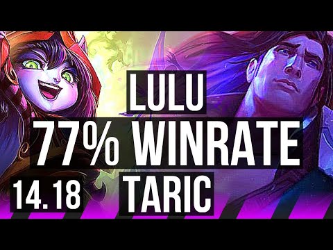 LULU & Twitch vs TARIC & Jinx (SUP) | 77% winrate, 5k comeback | EUW Master | 14.18