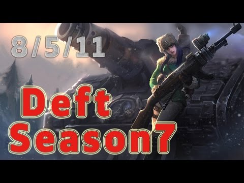 KT Rolster Deft Caitlyn ADC vs Ashe Patch 7.7