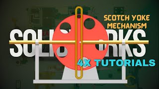 Download the video "Scotch Yoke Mechanism | Mechanical Mechanisms | Converting Rotational into Linear | 4X Tutorials"
