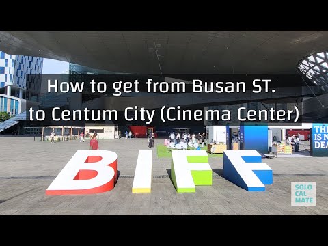 Estação Busan para Estação Centumcity - Caminho para Busan Cinema Center (BIFF)
