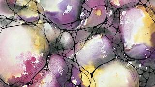 Fun Abstract Pebbles in WATERCOLOR  🫟 relaxing painting process - 447