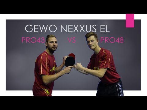 Review GEWO Nexxus EL PRO43 vs PRO48 #tabletennis #openpzts #gdansk