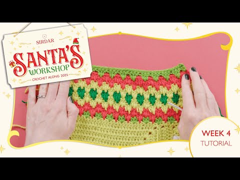 Sirdar Santa's Workshop Christmas Blanket Crochet Along: Week 4 - Christmas Jumpers & Applique Toys