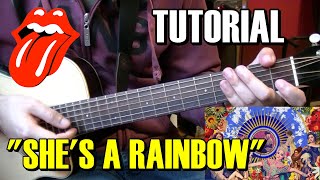 COMO TOCAR "She's a rainbow" de los Rolling Stones | Tutorial guitarra acústica/criolla acordes