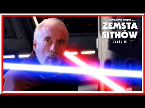 Anakin i Obi-Wan vs Hrabia Dooku - Ponowne starcie | Gwiezdne Wojny: Zemsta Sithów (2005)
