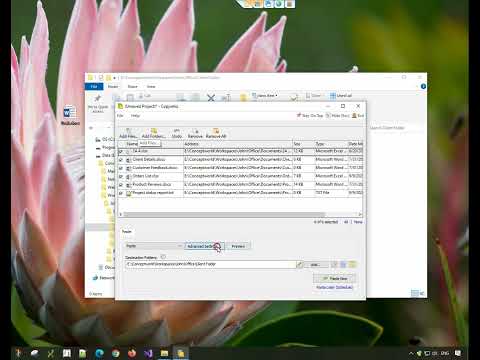 Organize files in a folder structure based on file attributes