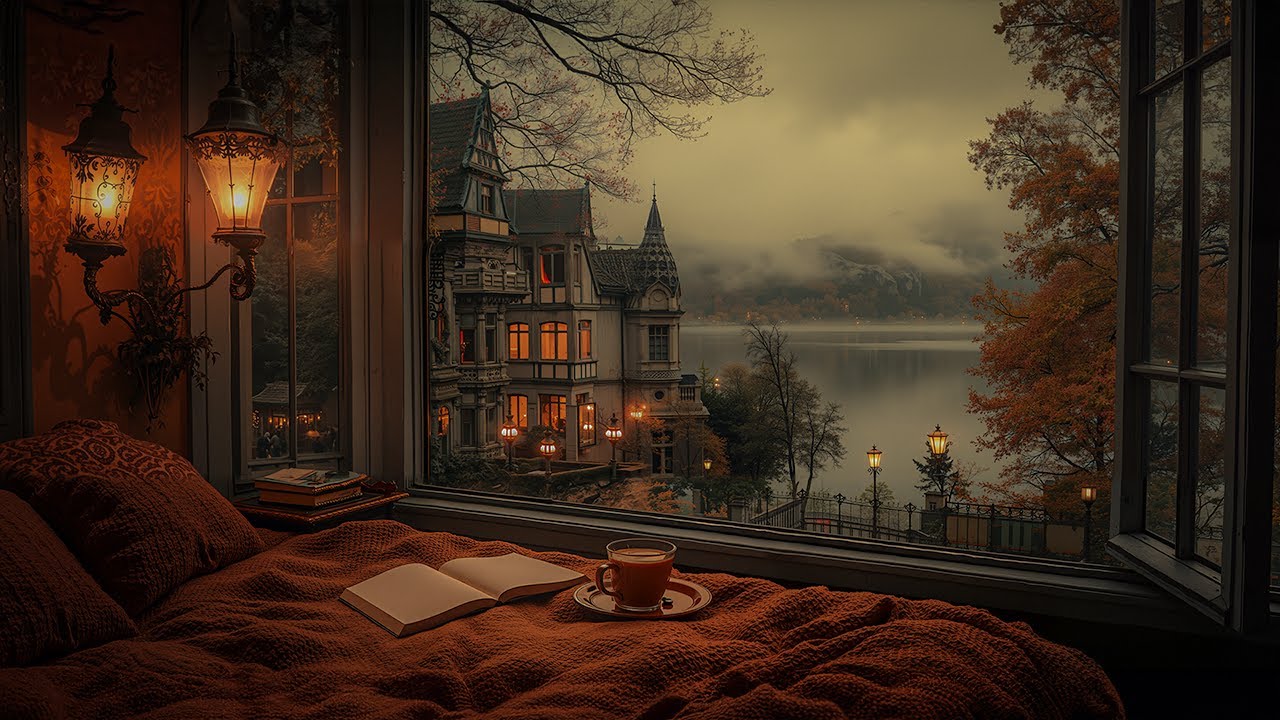 Cozy Autumn Reading Nook | Silent Hours in an Old Room | Dark Academia Music for Writing, Reflection
