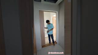 ชุดประตูบานเลื่อนแบบลูกฟูกทึบ