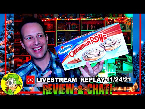 , title : 'Hostess® 🧁 ICED CINNAMON ROLLS Review 🌀 Livestream Replay 11.24.21 ⎮ Peep THIS Out! 🕵️‍♂️'