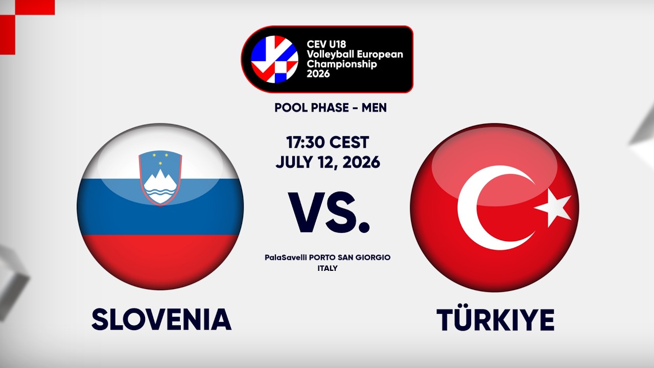 Full Match | Slovenia vs. Türkiye | CEV U18 Volleyball European Championship 2026 | Men