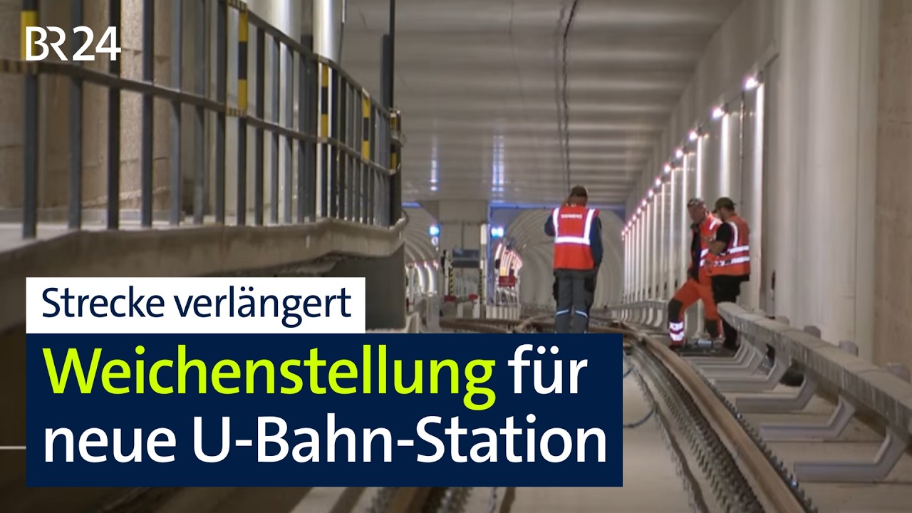 "Beeindruckende Tecknik": U-Bahn-Tunnel bis zu neuer Haltestelle erschlossen | BR24
