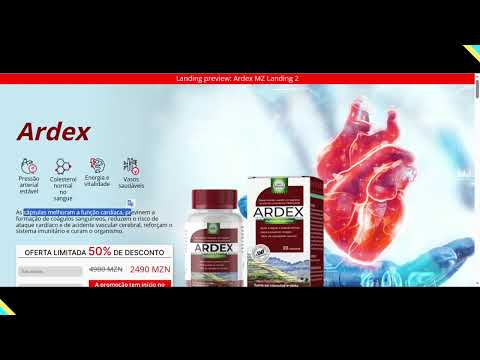 Ardex Preço Mozambique: Cápsulas para hipertensão! Avaliações