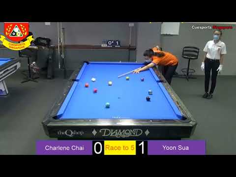 Charlene Chai Vs. Yoon Sua | Race To 5 - National 10 Ball Championship Ladies .