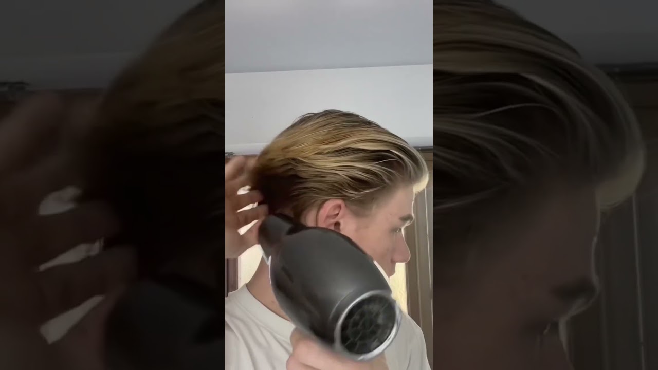 How to do a perfect wavy middle part: tutorial