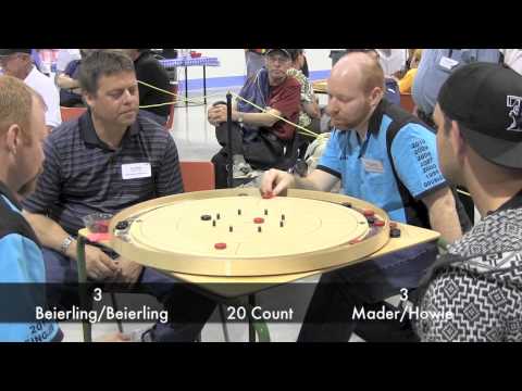 Crokinole 2014 World Championships - Beierling/Beierling v Mader/Howie