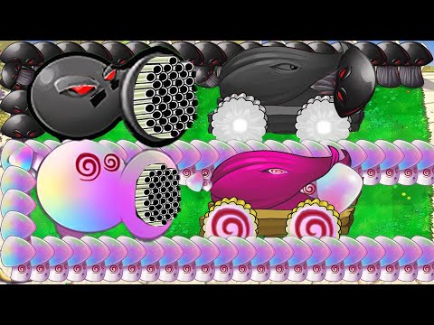 Doom Gatling Cannon vs Doom Peashooter x Hypno Doom Shroom vs Dr.Zomboss - Plants vs Zombies Hack