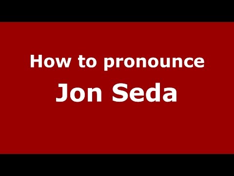 How to pronounce Jon Seda (American English/US) - PronounceNames.com