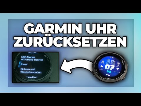 Garmin Uhr zurücksetzen - Forerunner Reset Tutorial