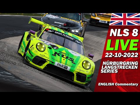 LIVE: Nürburgring NLS 8 RACE | 🇬🇧 PAGID Racing 46. DMV Münsterlandpokal - Endurance Series 2022