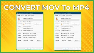 How To Convert MOV Files To MP4 On Laptop | How To Convert MOV To MP4 | MOV To MP4