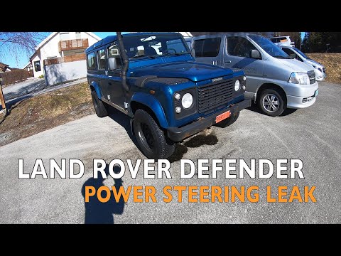 LAND ROVER DEFENDER power steering leak - Finding the leak