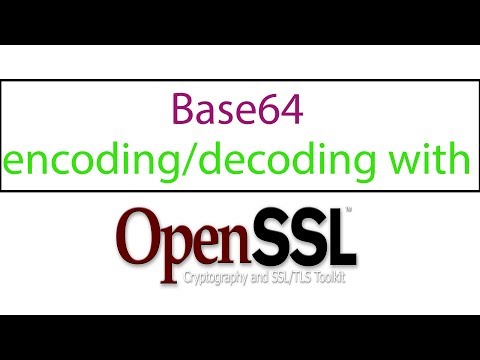 Base64 encoding decoding With OpenSSL