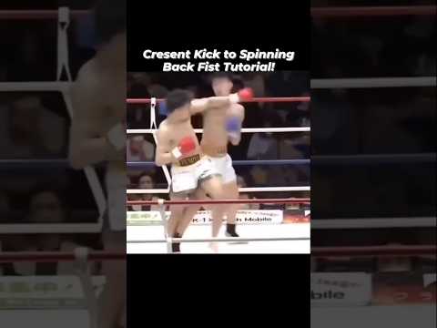 Cresent kick to spinning back fist tutorial