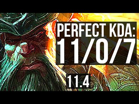 GANGPLANK vs FIORA (TOP) | 11/0/7, 2.5M mastery, 2100+ games, Legendary | BR Master | v11.4